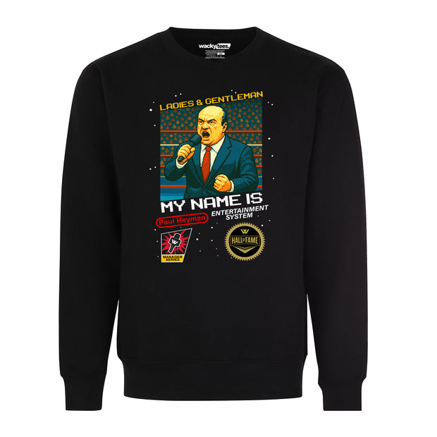 My Name Is Paul Heyman Wrestling 8-Bit Gaming System Style Graphic Tee Shirt