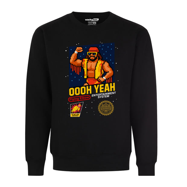Ooh Yea Macho Man Wrestling 8-Bit Randy Savage Gaming System Style Graphic Tee Shirt