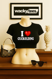 I Love Cuckolding I Heart Watching Funny Adult Humor Graphic Tee Shirt