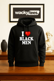 I Love Black Men I Heart Males Funny Adult Humor Graphic Tee Shirt