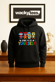 Dare To Be Yourself Super Hero Autism Awareness Graphic Tee Shirt