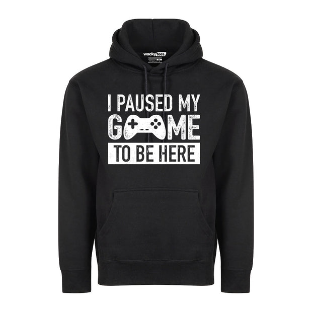 I Paused My Game To Be Here Gamer Player Funny Graphic Tee Shirt