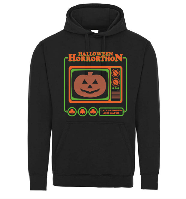 Halloween HorrorThon Horror Thon Commercial Parody Style Graphic Tee Shirt