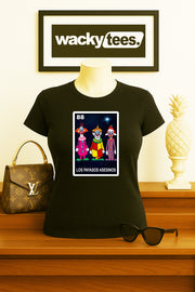 Los Payasos Asesinos Loteria Clowns From Space Horror Funny Graphic Tee Shirt
