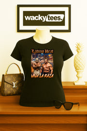 Latino Heat Viva La Raza Lowrider Eddie Guerrero Graphic Tee Shirt
