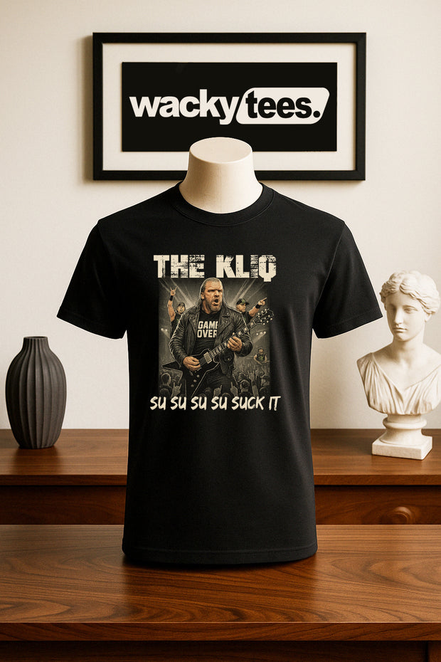The Kliq Concert Wrestling Parody Suck It The Game Graphic Shirt