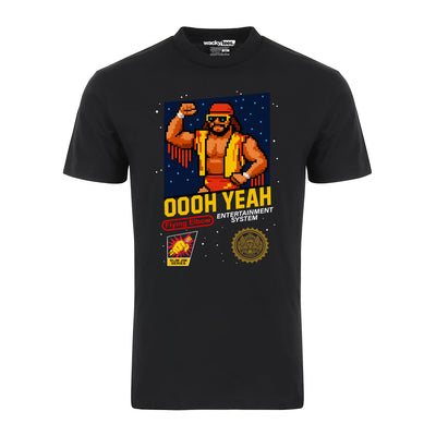 Ooh Yea Macho Man Wrestling 8-Bit Randy Savage Gaming System Style Graphic Tee Shirt