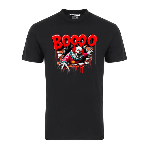 Halloween Horror Booo Pennywise 1 Distressed Graphic Tee Shirt