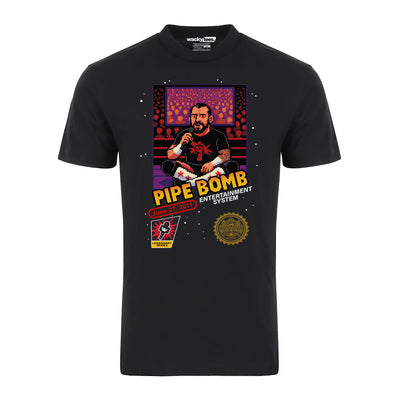 The Pipe Bomb CM Punk Wrestling 8-Bit Gaming System Style Graphic Tee Shirt