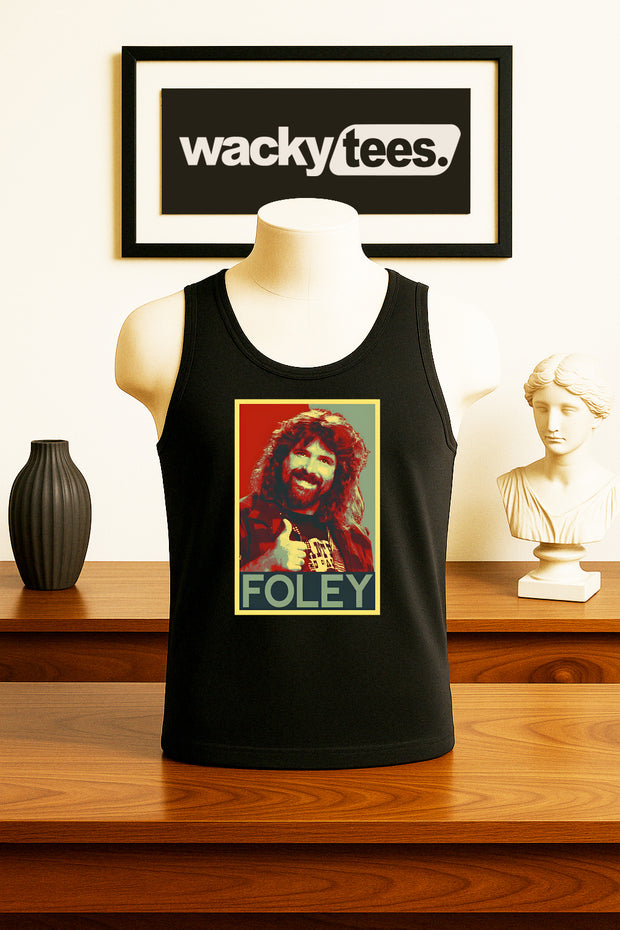 Foley Wrestling Mick Hall of Famer Socko Man Fighter Kind Graphic Tee Shirt