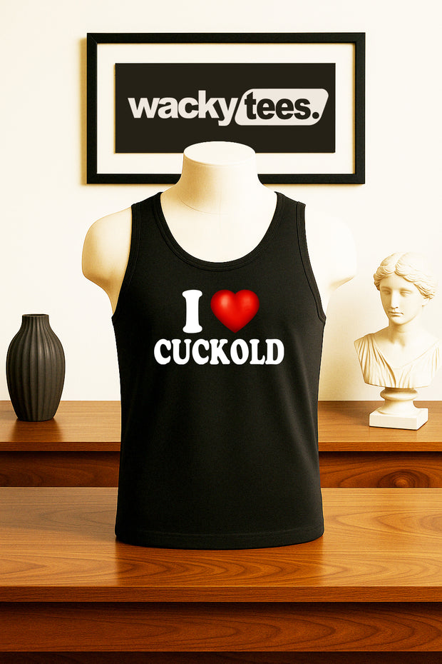 I Love Cuckold I Heart Watching Funny Adult Humor Graphic Tee Shirt