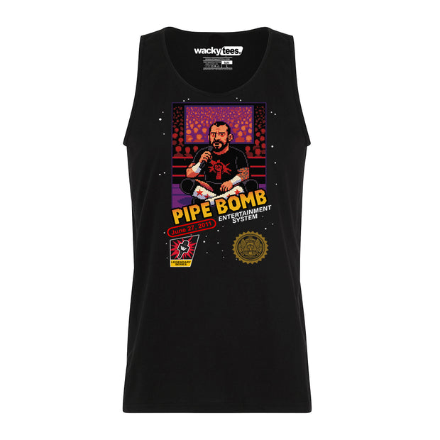 The Pipe Bomb CM Punk Wrestling 8-Bit Gaming System Style Graphic Tee Shirt