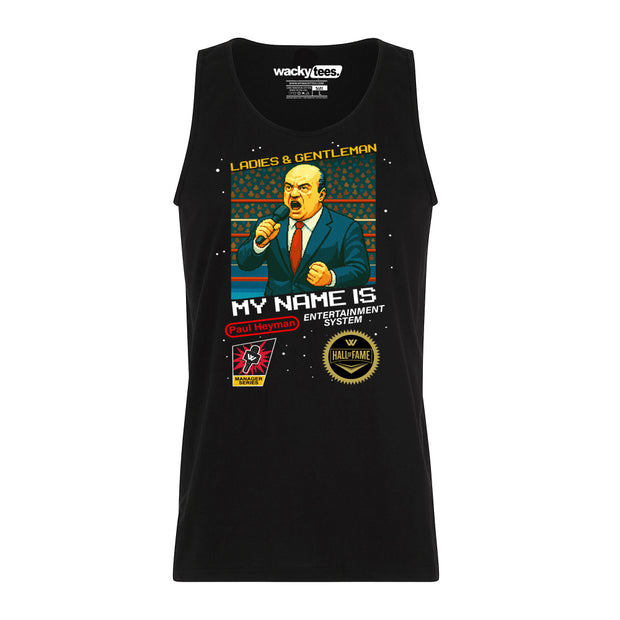 My Name Is Paul Heyman Wrestling 8-Bit Gaming System Style Graphic Tee Shirt