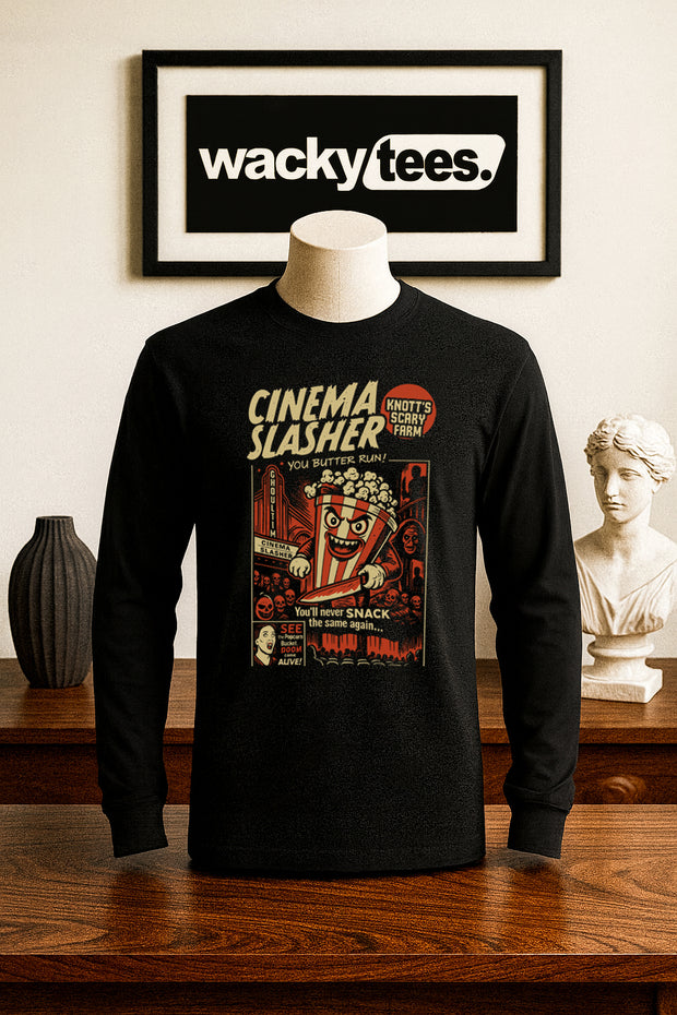 Cinema Slasher You Butter Run Knotts Scary Farm Graphic Tee Shirt