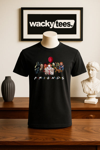 Friends Serial Killers Horror Terror Halloween 1 Graphic Tee Shirt