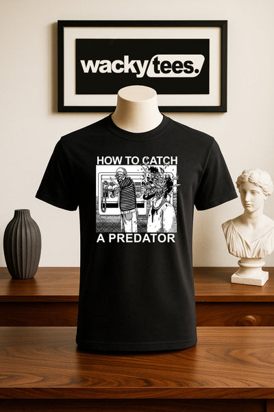 How to Catch A Predator Fathers Day Gary Plauche Graphic Tee Shirt