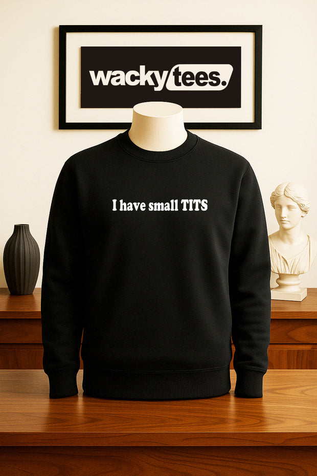 I Have Small Tits Boobs Funny Adult Humor Graphic Tee Shirt