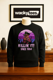 Killin It Since 84 Freddy Krueger Nightmare on Elm St Horror Terror Halloween Graphic Tee Shirt