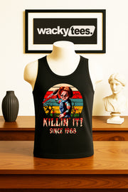 Killin It Since 88 Chucky Childs Play Horror Terror Halloween Graphic Tee Shirt