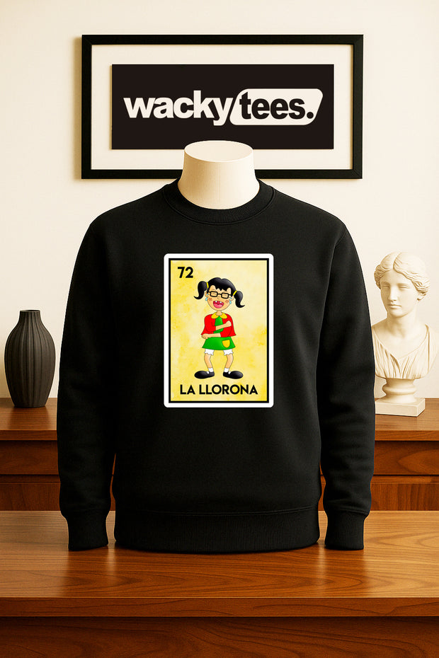 La Chilindrina La Llorona Loteria Mexican Bingo Graphic Tee Shirt