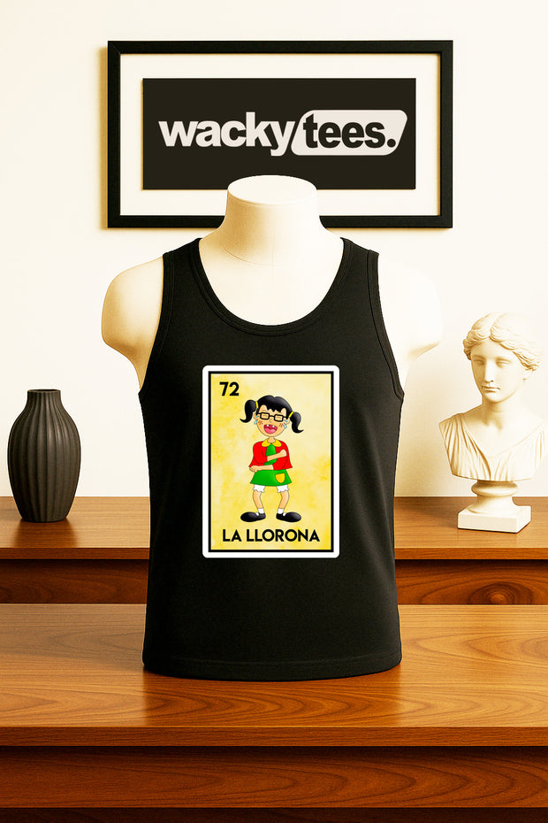 La Chilindrina La Llorona Loteria Mexican Bingo Graphic Tee Shirt