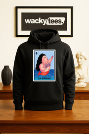La Sirena Gorda Loteria Fat Mermaid Mexican Bingo Graphic Tee Shirt