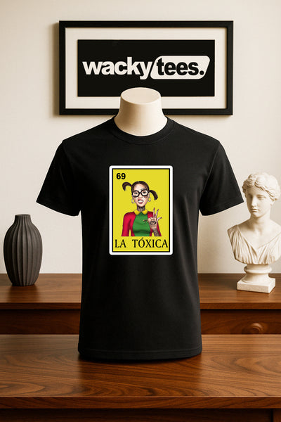 La Toxica Chilindrina Loteria Mexican Bingo Graphic Tee Shirt