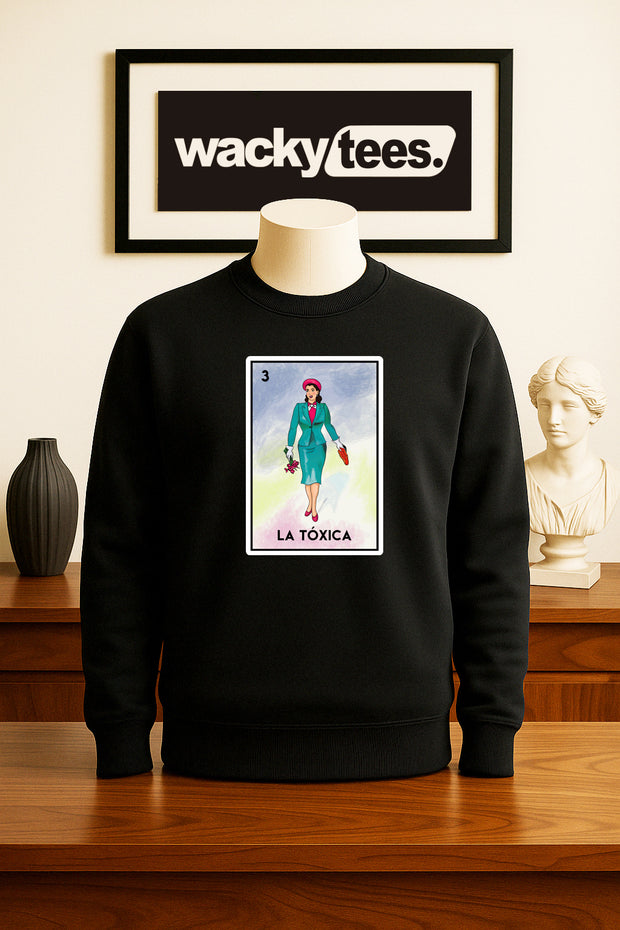 La Toxica Dama Loteria Toxic Lady Mexican Bingo Graphic Tee Shirt