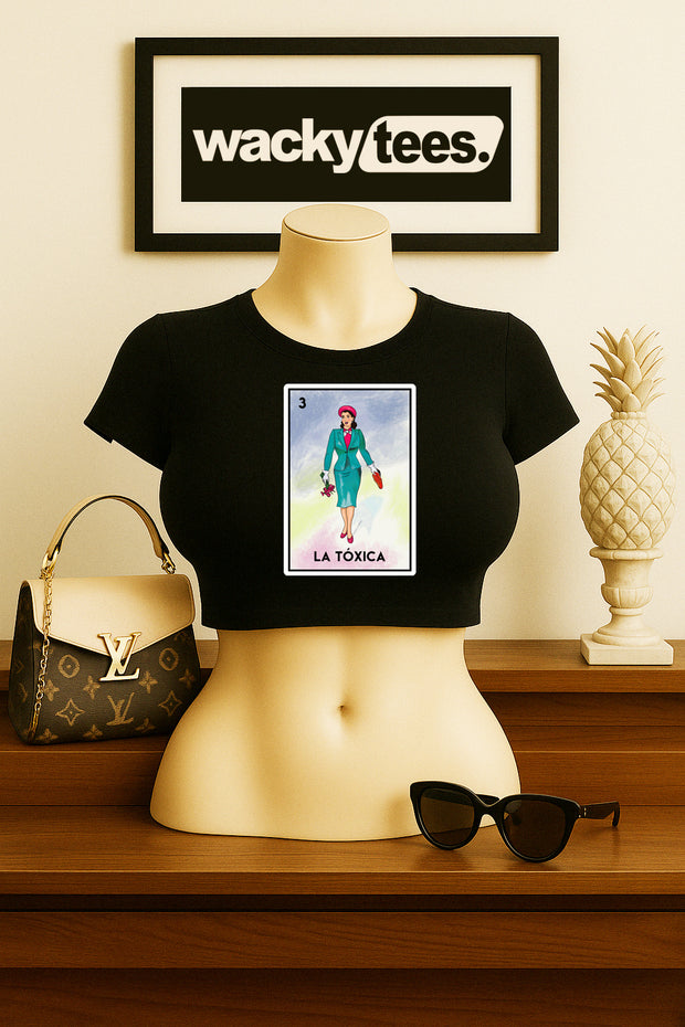 La Toxica Dama Loteria Toxic Lady Mexican Bingo Graphic Tee Shirt