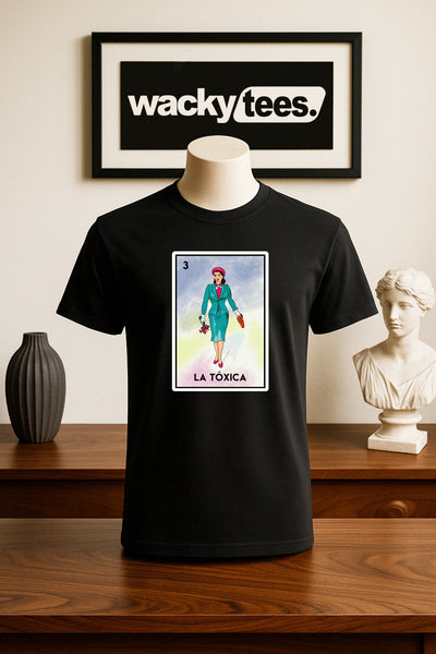 La Toxica Dama Loteria Toxic Lady Mexican Bingo Graphic Tee Shirt