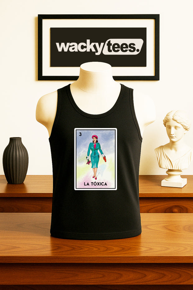 La Toxica Dama Loteria Toxic Lady Mexican Bingo Graphic Tee Shirt