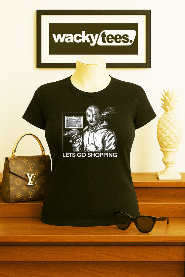 Lets Go Shopping Catch a Predator Riot Looter Funny Graphic Tee Shirt