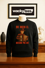 Me Dicen El Asesino Por Ahi Halloween Corrido Freddy Krueger Nightmare on Elm St Graphic Tee Shirt
