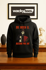 Me Dicen El Asesino Por Ahi Halloween Corrido Ghostface Scream Graphic Tee Shirt