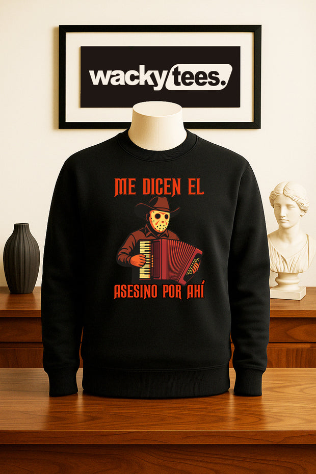 Me Dicen El Asesino Por Ahi Halloween Corrido Jason Voorhees Friday the 13th Graphic Tee Shirt