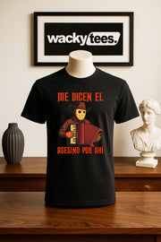 Me Dicen El Asesino Por Ahi Halloween Corrido Jason Voorhees Friday the 13th Graphic Tee Shirt