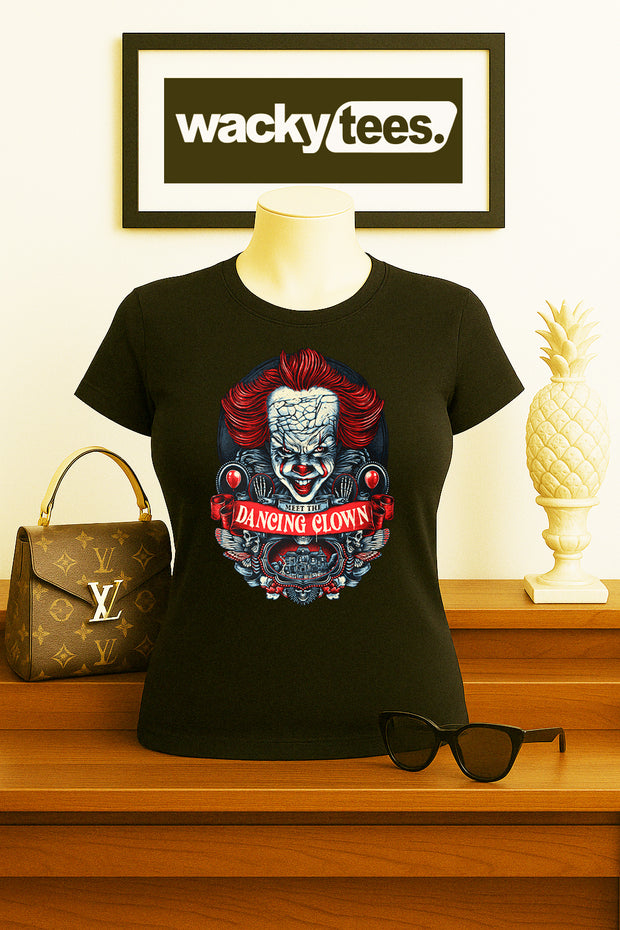 Meet The Dancing Clown Pennywise IT Horror Terror Halloween Graphic Tee Shirt