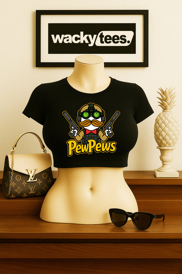 Pew Pews Pringle Man Funny Graphic Tee Shirt