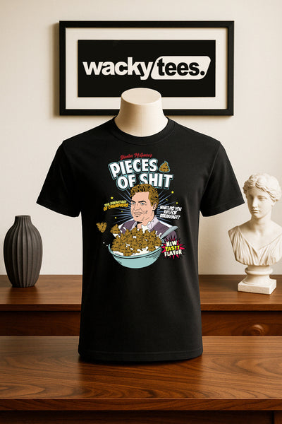 Shooter McGavin Pieces of Shit Happy Gilmore Funny Graphic Tee Shirt