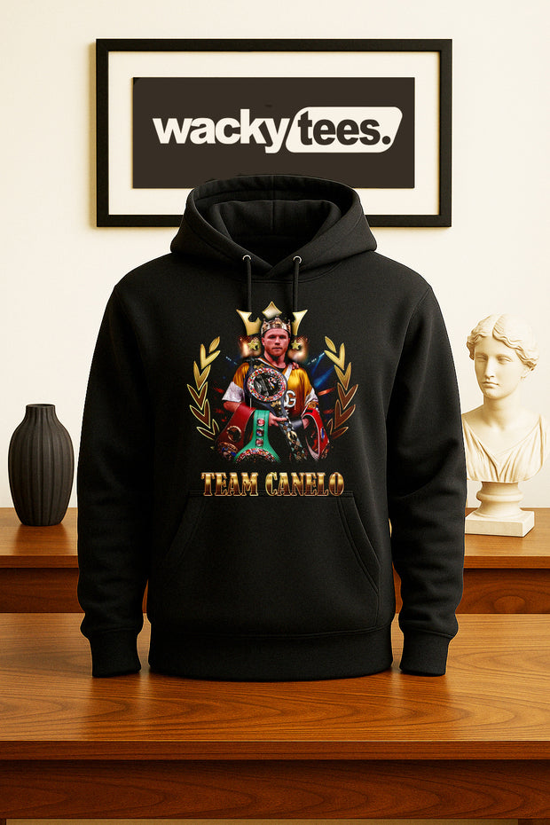 Team Canelo Alvarez El Rey Del Boxeo Boxing Distressed Graphic Tee Shirt