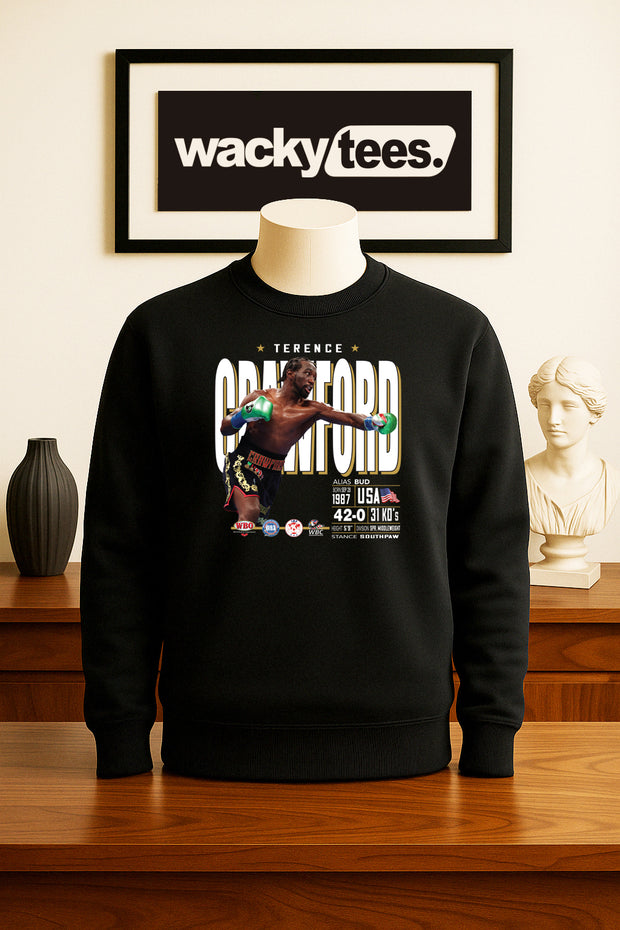 Terence Crawford Stats Tale of the Tape Boxing Champion Graphic Tee Shirt