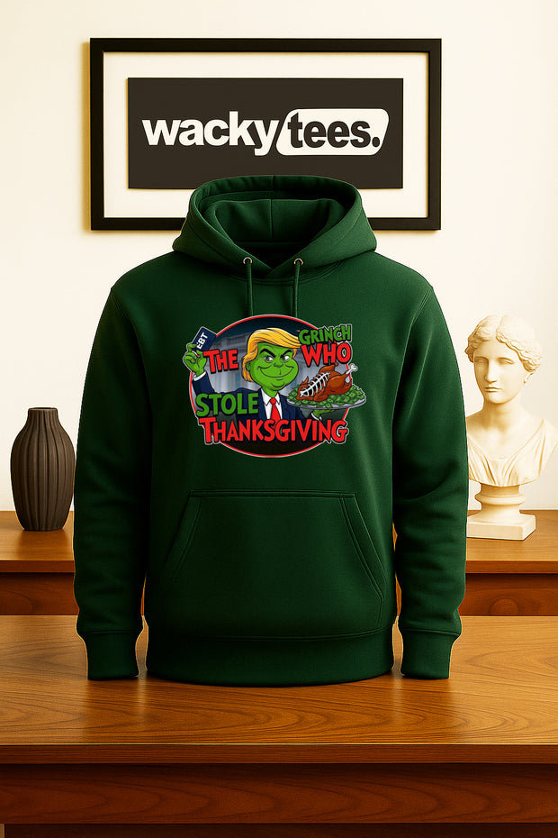 The Grinch Who Stole Thanksgiving Holiday EBT Prez Funny Graphic Tee Shirt