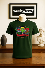 The Grinch Who Stole Thanksgiving Holiday EBT Prez Funny Graphic Tee Shirt