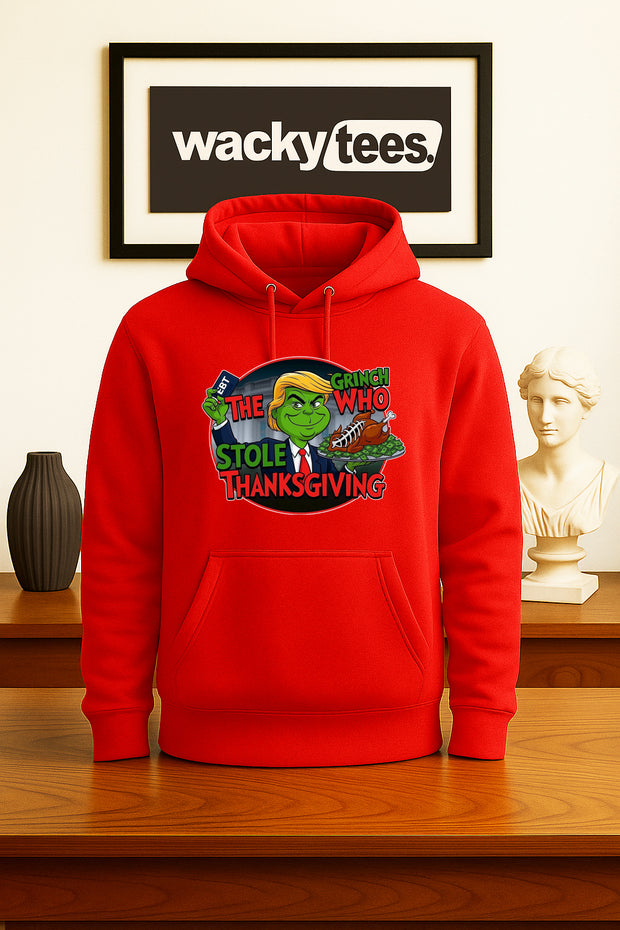 The Grinch Who Stole Thanksgiving Holiday EBT Prez Funny Graphic Tee Shirt