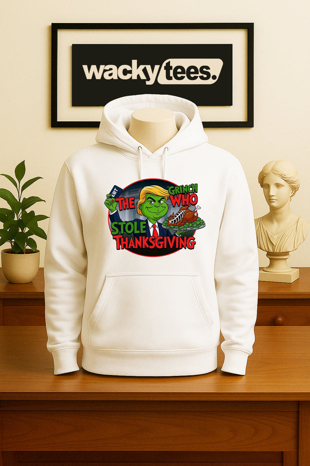 The Grinch Who Stole Thanksgiving Holiday EBT Prez Funny Graphic Tee Shirt
