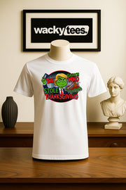 The Grinch Who Stole Thanksgiving Holiday EBT Prez Funny Graphic Tee Shirt